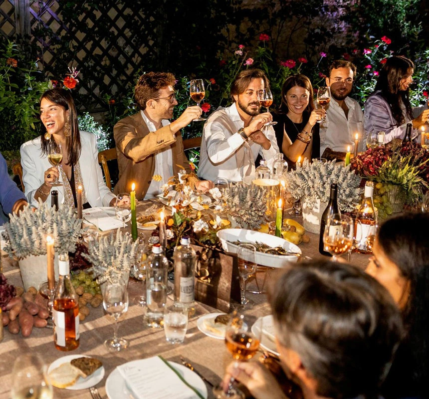 Cena privata pre-matrimonio a Castell'Alfero organizzata da Dreamsteam Events, 2025